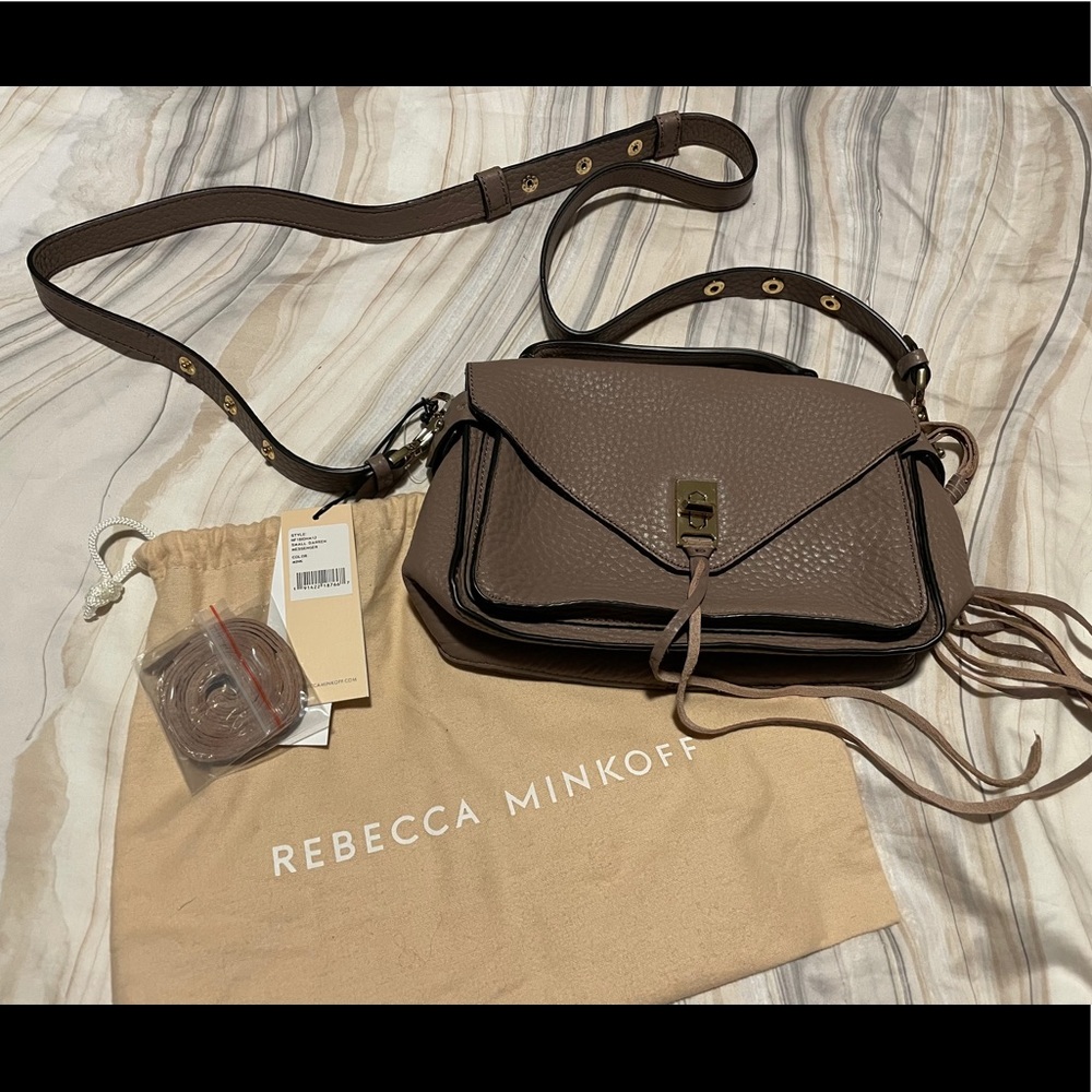 Rebecca Minkoff Darren Small Messenger in Mink NWT